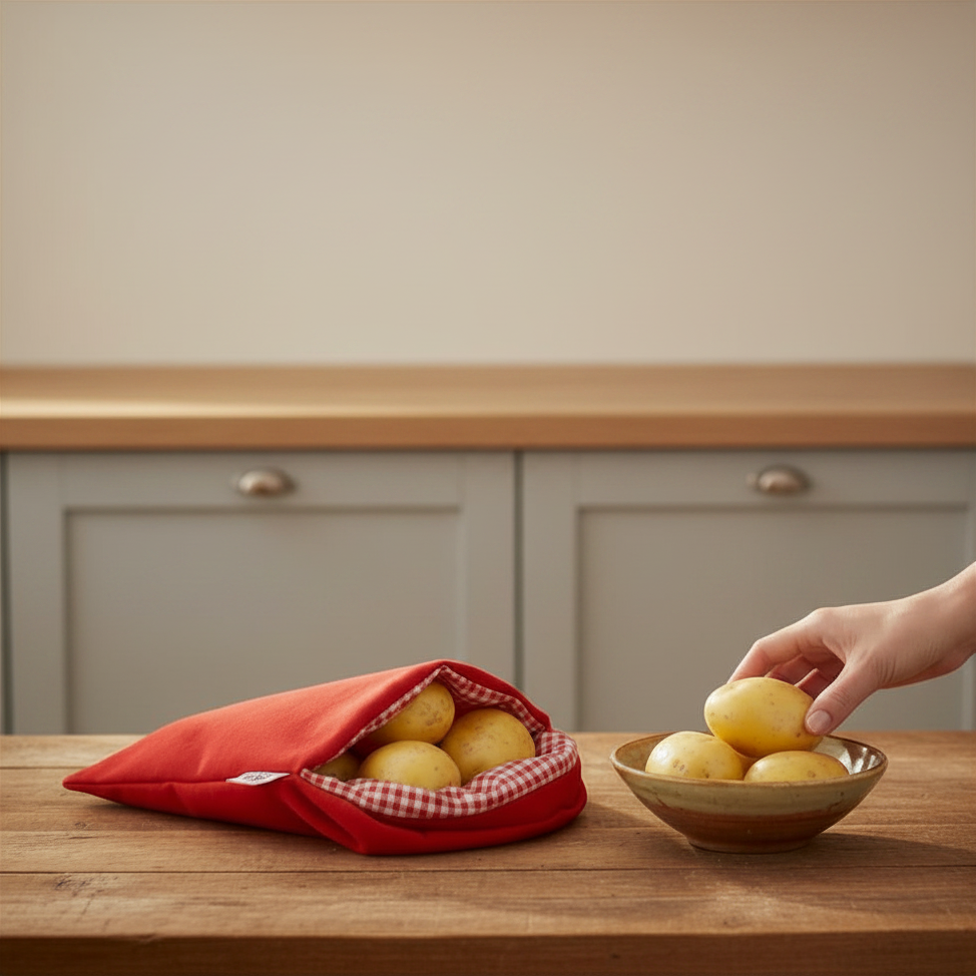 Bolsa para cozinhar legumes em microondas
