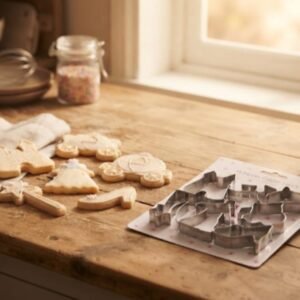 Kit com cortadores de biscoitos princesas