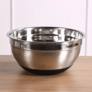 Tigela bowl inox e silicone 24 cm